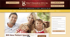 Desktop Screenshot of petersmrecekdds.com