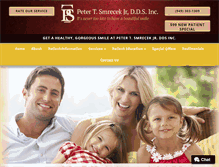 Tablet Screenshot of petersmrecekdds.com
